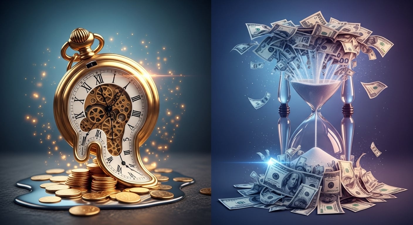 Time melts into monetary value