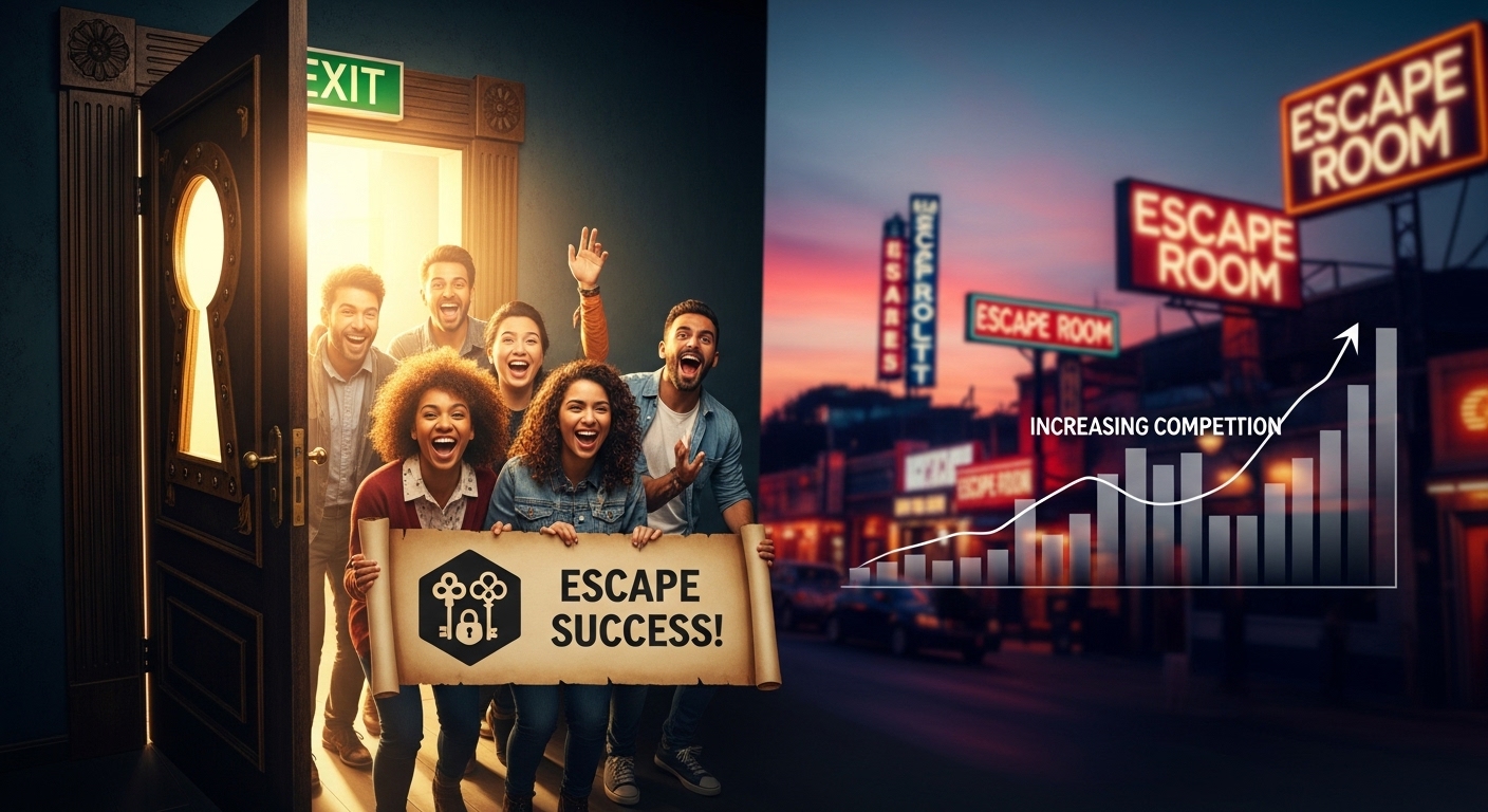 Steampunk escape puzzle challenge