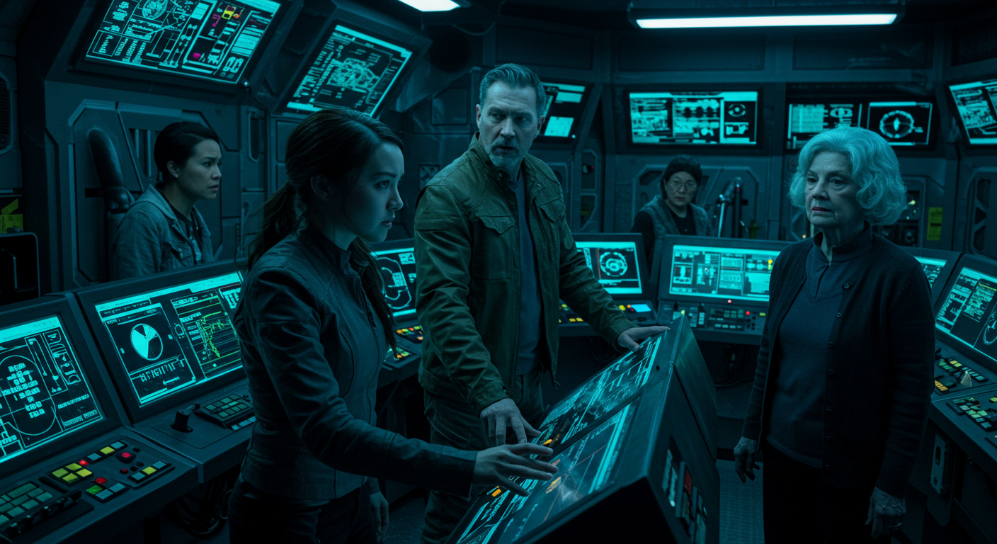 Mission unfolds in glowing command